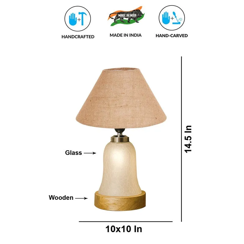 Zoravelle Wooden Table Lamp - Beige media 9
