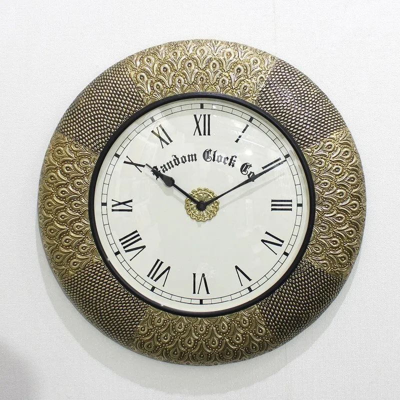 Zenvix Brass Analog Wall Clock media 4