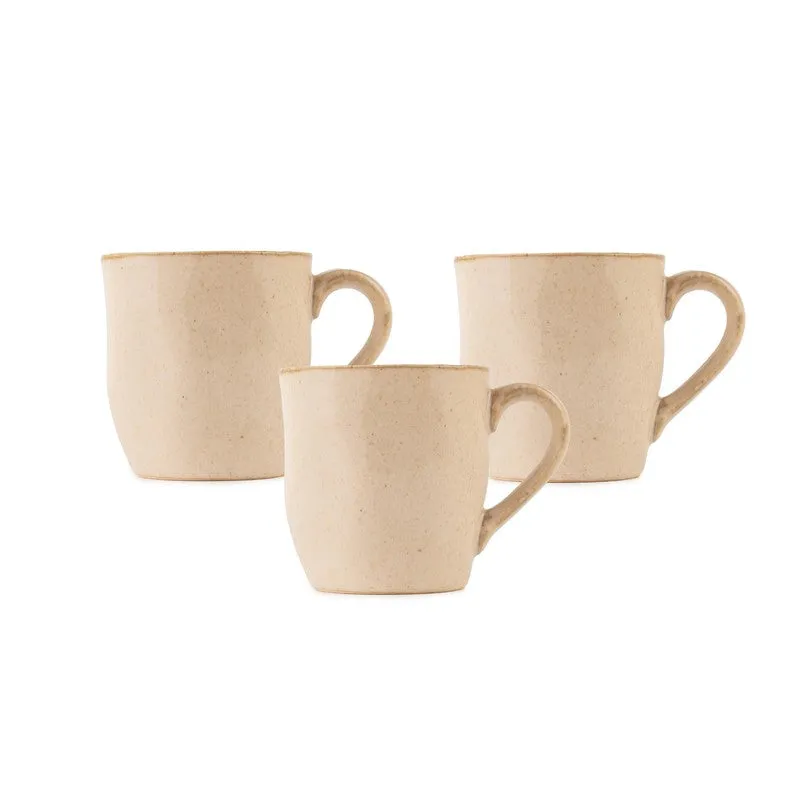 Elowen Porcelain Tea Cup (180 mL Each,Beige) - Set Of Six media 6