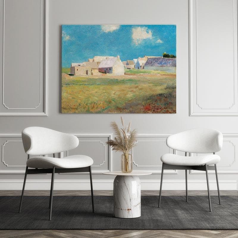 Breton Village Canvas Wall Art - Gallery Wrap