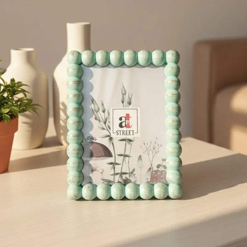 Elegant Gold Beaded MDF Photo Frame - Blue media 4