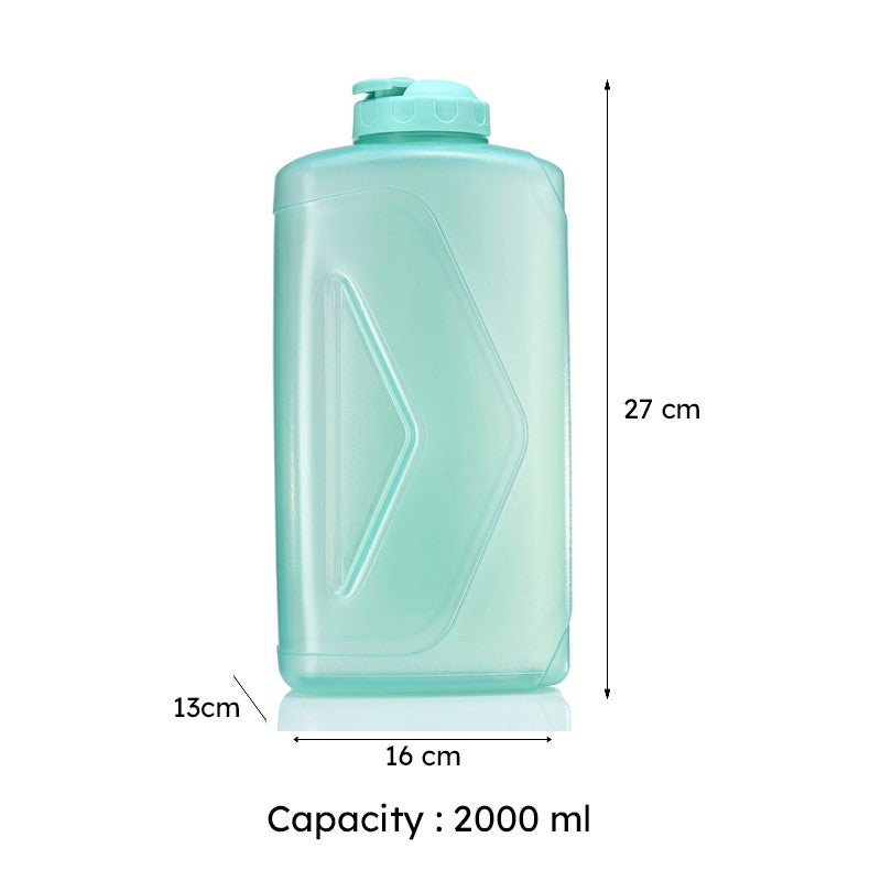 Adrian Water Bottle (Green, 2000 mL Each) - Set Of Two media 6