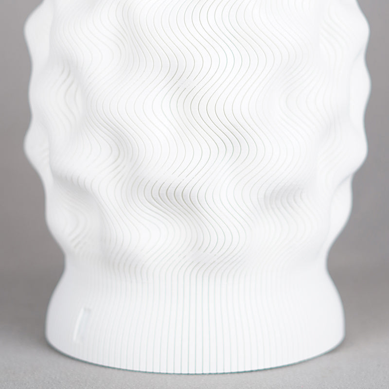 Eco Spark 3D Printed Table Lamp - White media 6