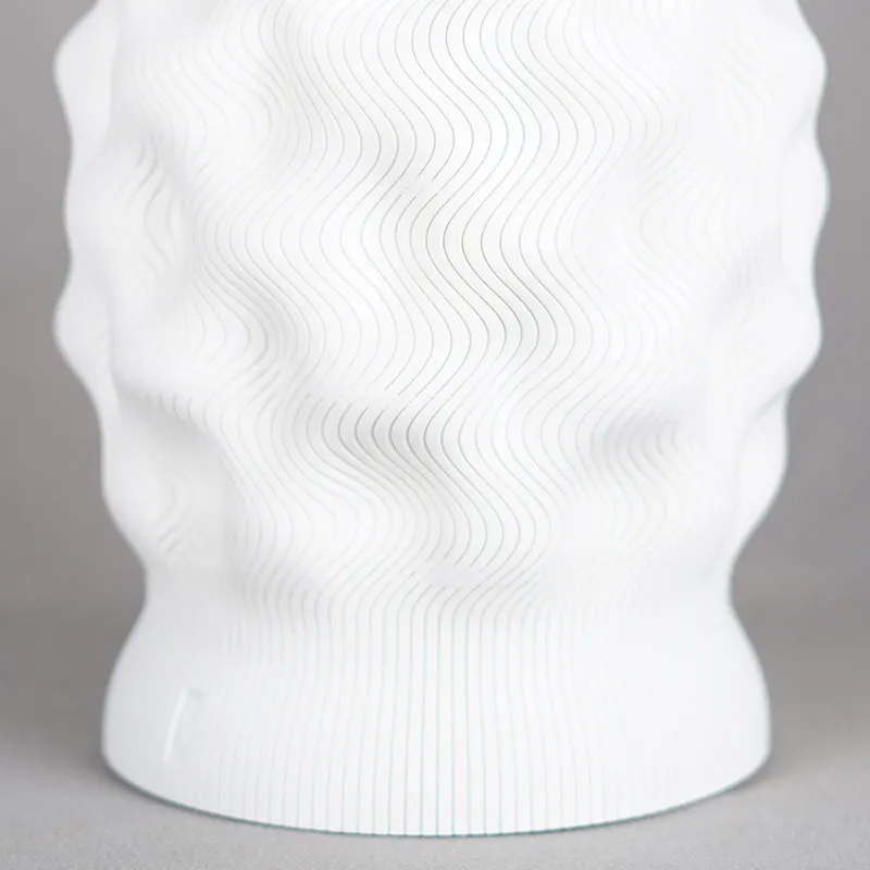 Eco Spark 3D Printed Table Lamp - White media 6