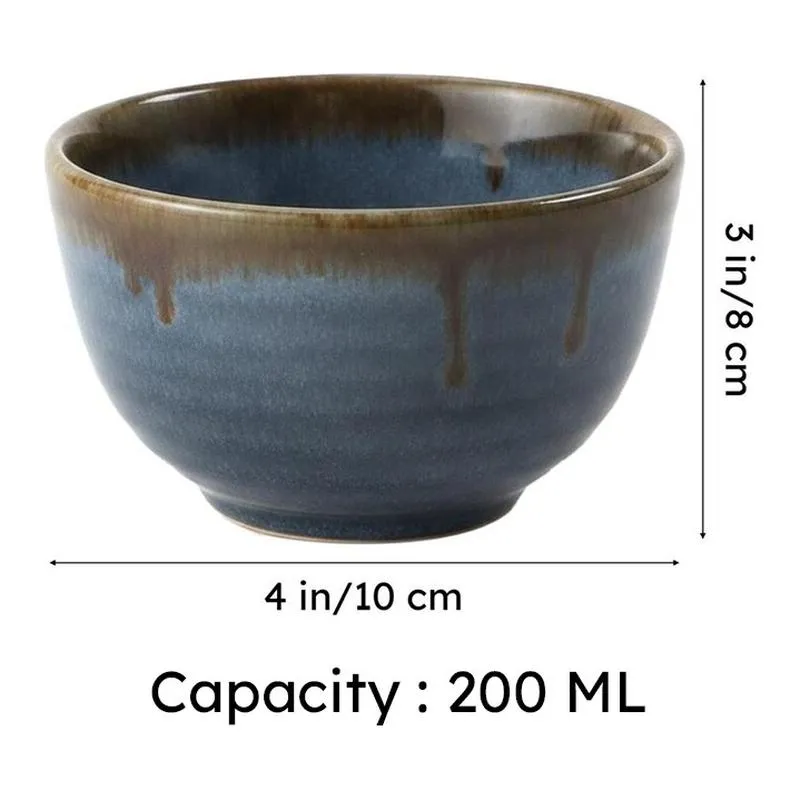 Celeste Snack Bowls (Blue,200 mL Each) - Set Of Two media 6