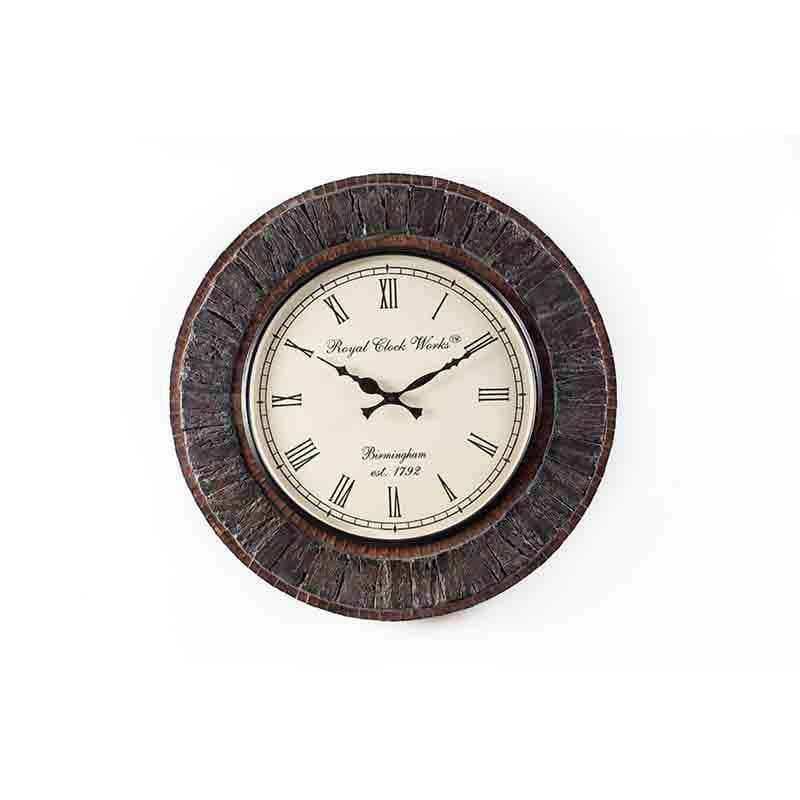 Earthy Rhythm Wooden Wall Clock media 5