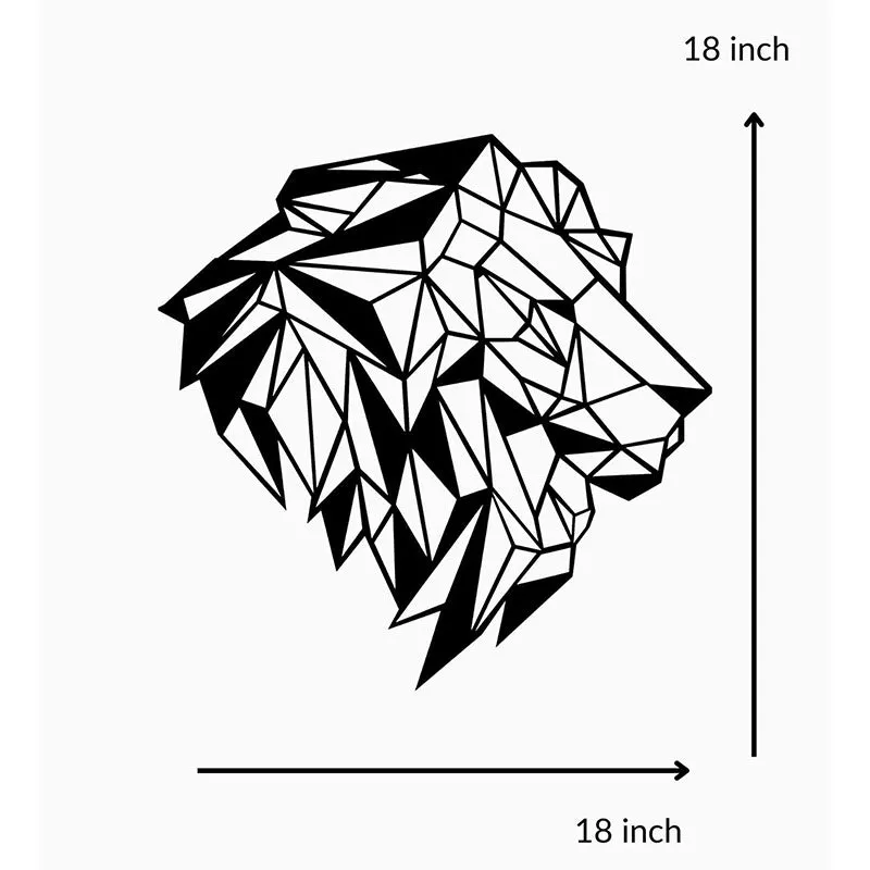 Lion Black Iron Wall Accent media 5
