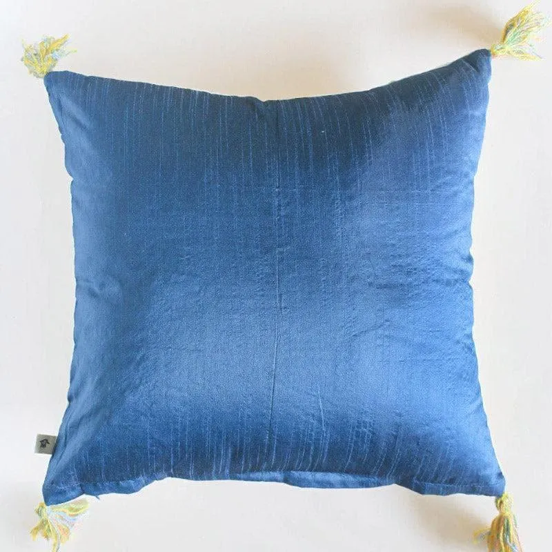 Zelda Embroidered Cotton Cushion Cover media 3