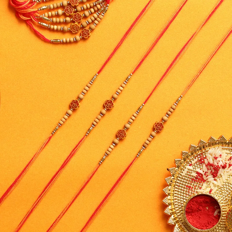 Aum I Rakhi with Roli Chawal - Thirteen Piece Set media 3