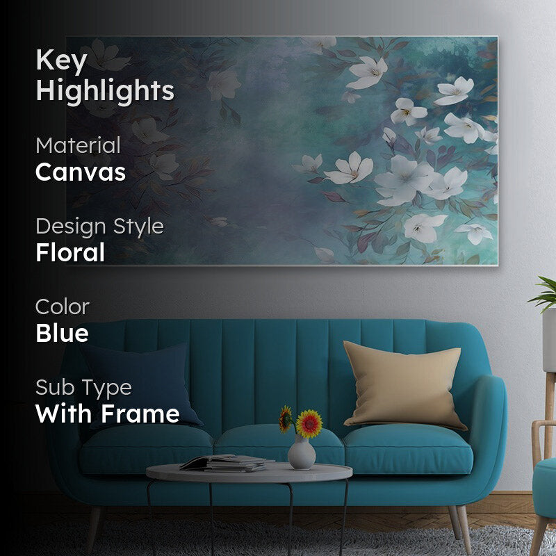 Daisy Mist Floral Wall Painting media 2