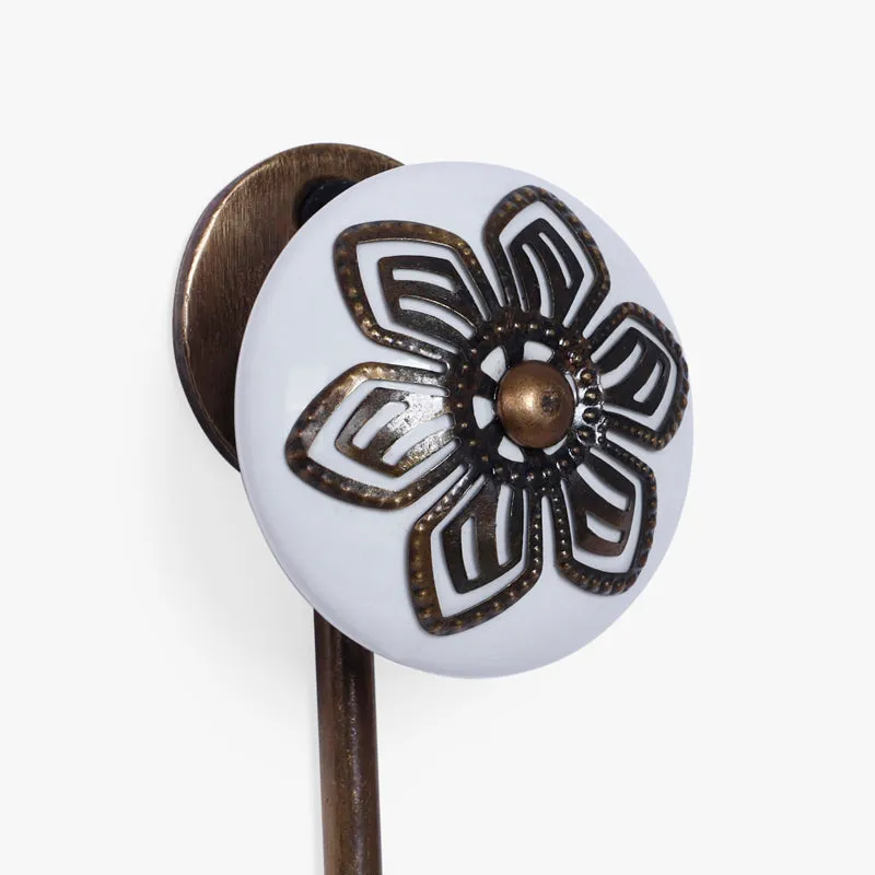 Hesho Filigree Wall Hook - White media 4