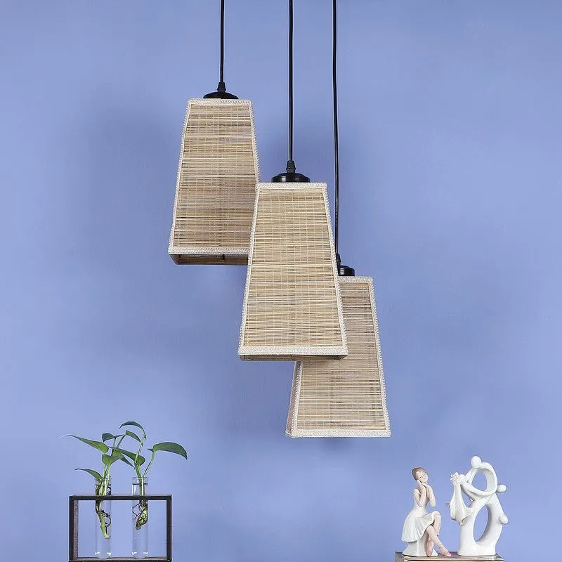 Nightelle Triple Metal Ceiling Lamp - Beige media 3