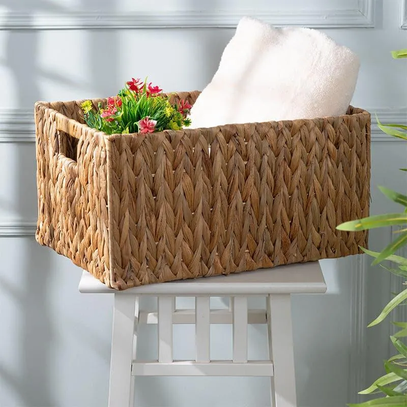 Iposa Natural Fiber Storage Basket media 1
