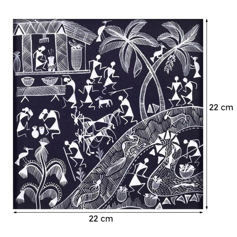Warli Farming Canvas Wall Art media 6