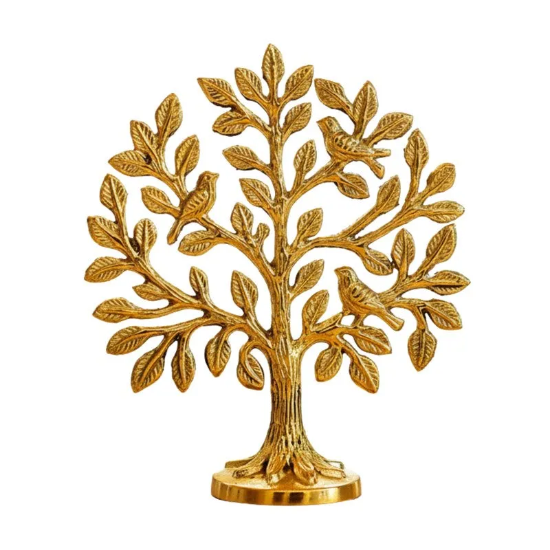 Golden Tree of Life Brass Showpiece media 4