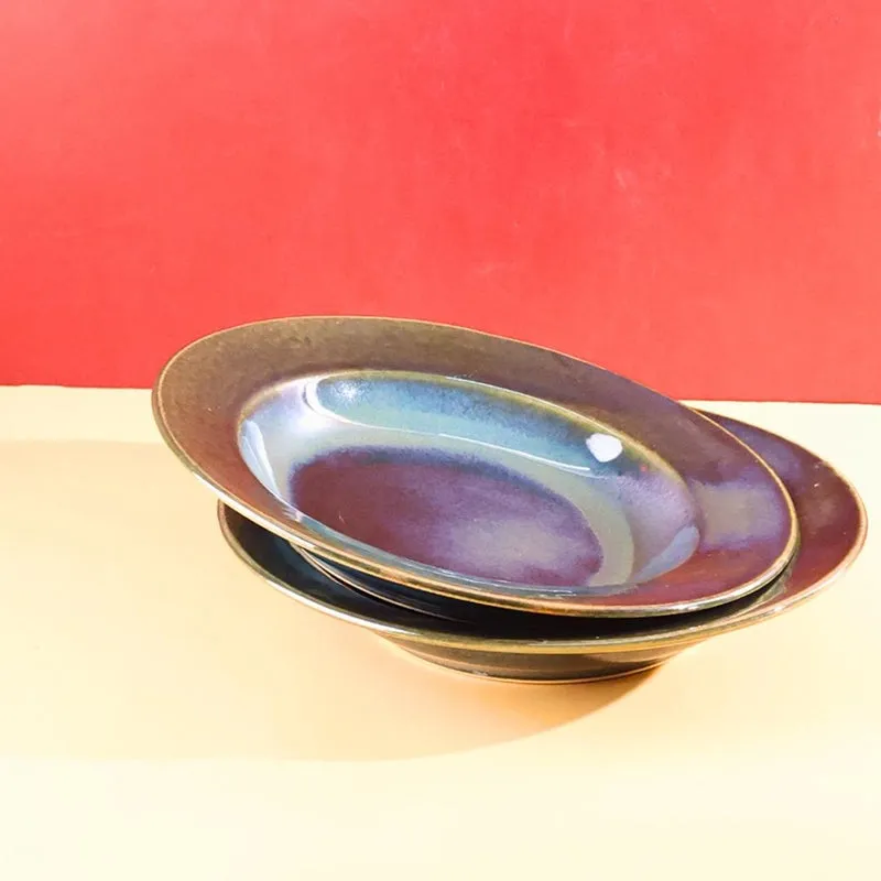 Eriga Ceramic Pasta Plate - Green media 5