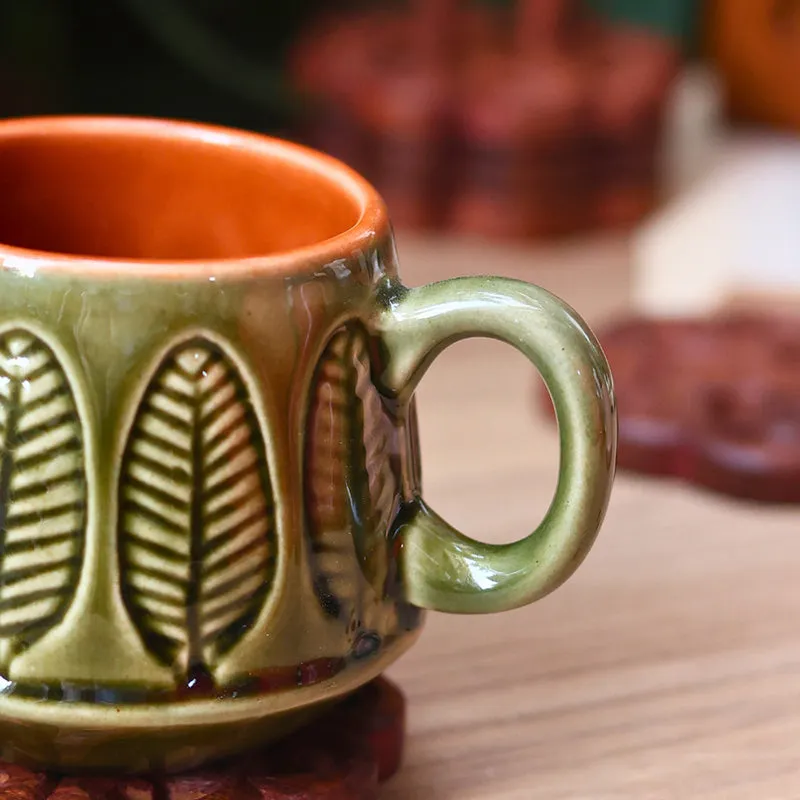 Adriano Ceramic Tea Cup (240 mL/Green) media 5