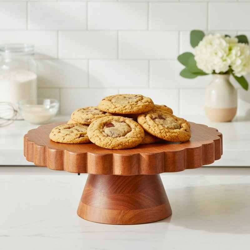 Elevora Wooden Cake Stand