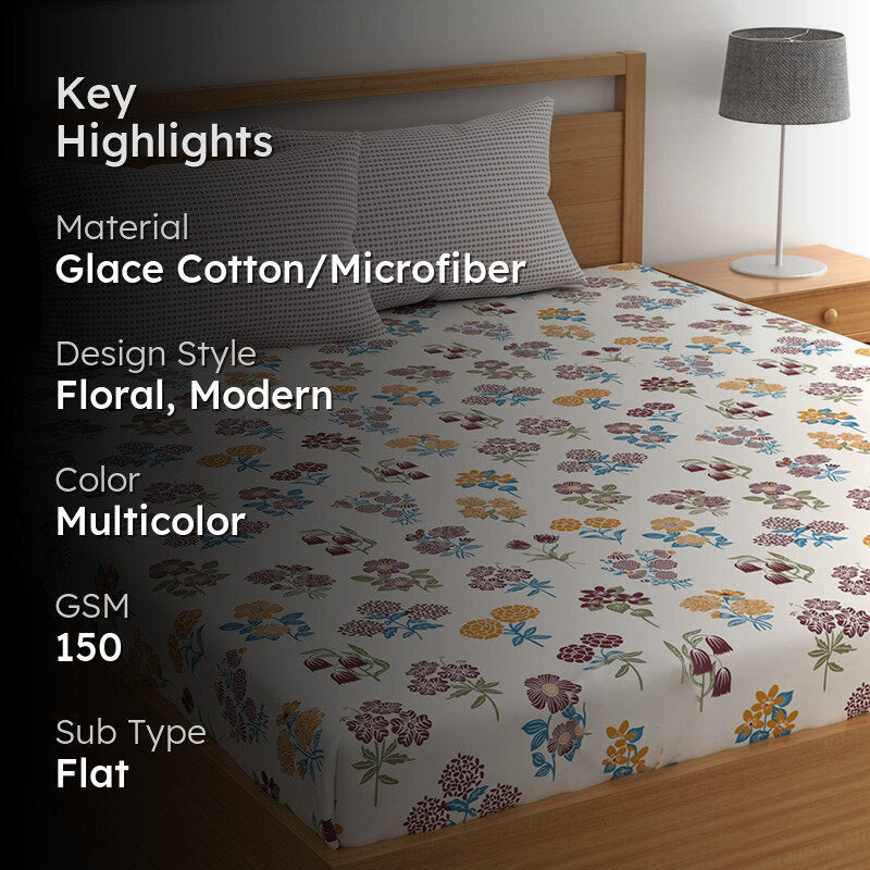 Brenda I Microfiber Microfiber Bedsheet - 150 GSM media 2