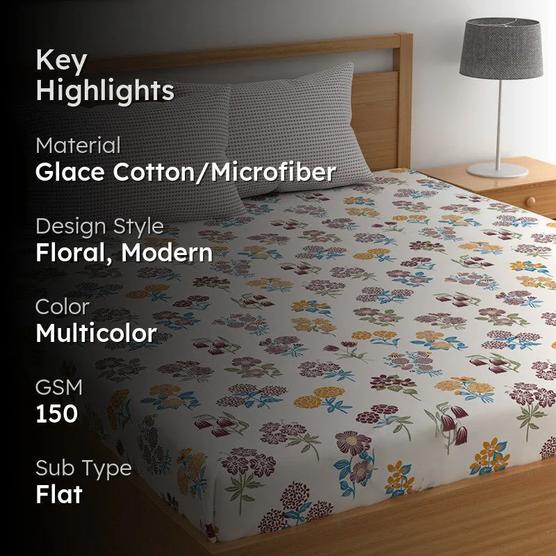 Brenda I Microfiber Microfiber Bedsheet - 150 GSM media 2