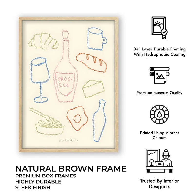 Flavour Feast Archival Canvas Wall Art - Brown media 10