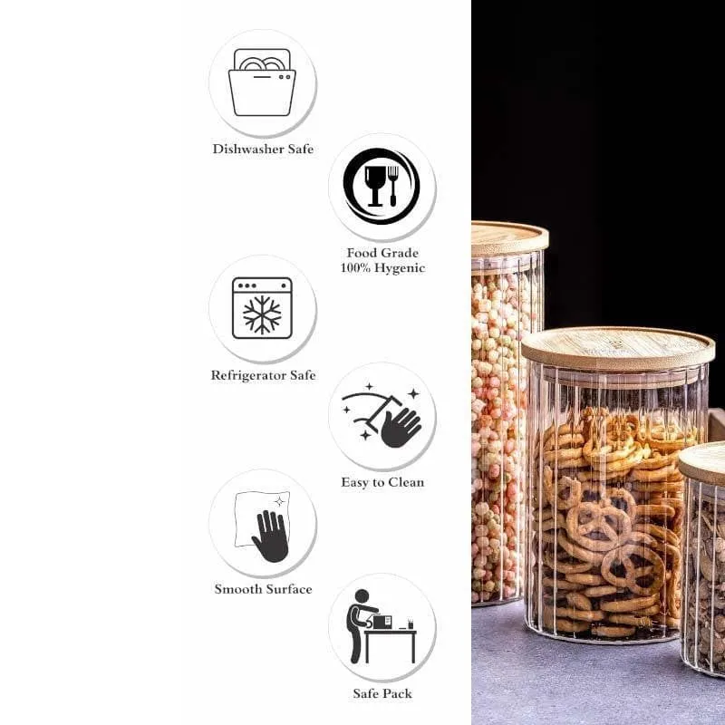Sefona Storage Jar (685/1050/1400 mL) - Set Of Three media 6