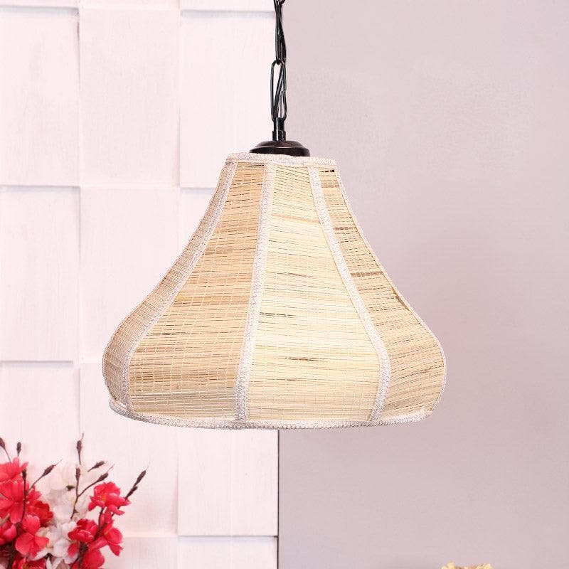 Milana Bamboo Cane Ceiling Lamp media 3