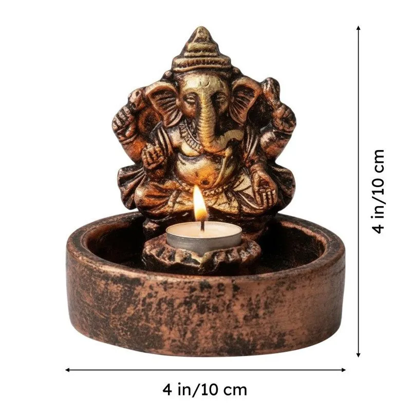 Saffron Divine Diya - Set Of Two media 8