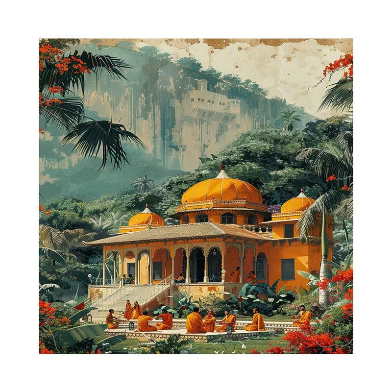 Golden Dome Serenity Poly Canvas Wall Painting media 4