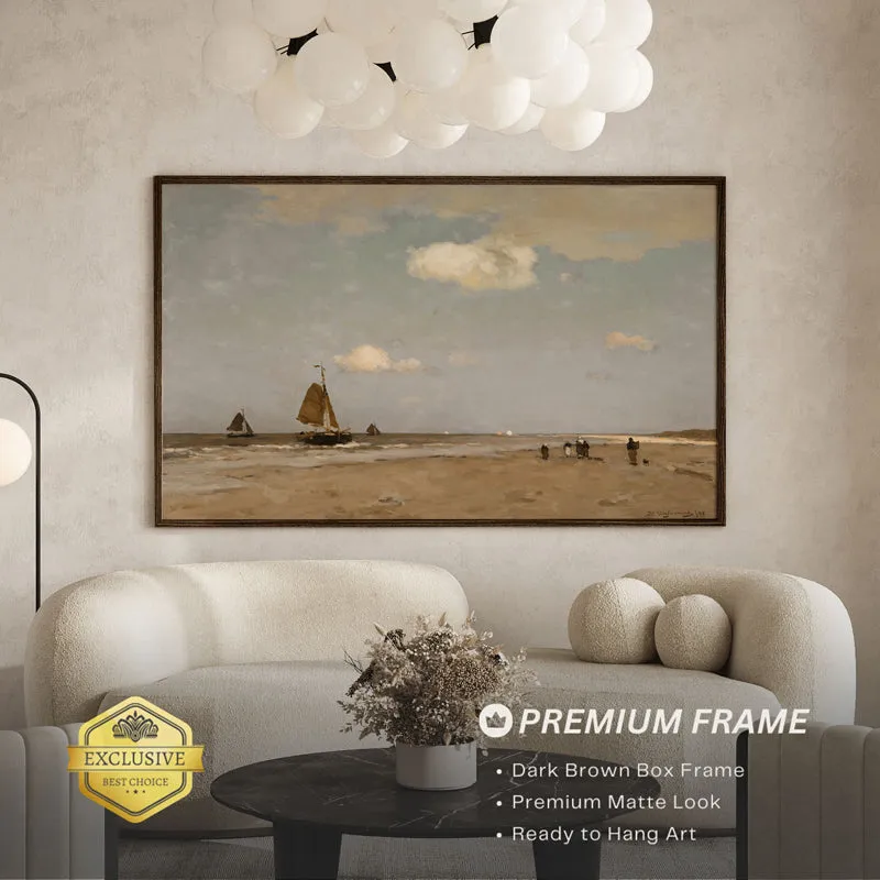 Sails & Skies Wood Wall Art With Frame - Black media 3