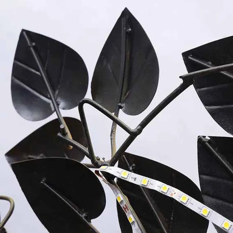 Backlit Banyan Tree Iron Wall Accent media 7