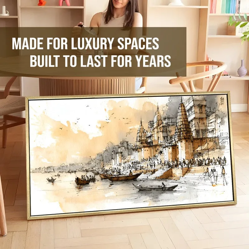 Peach Hour in Banaras Wall Art media 5