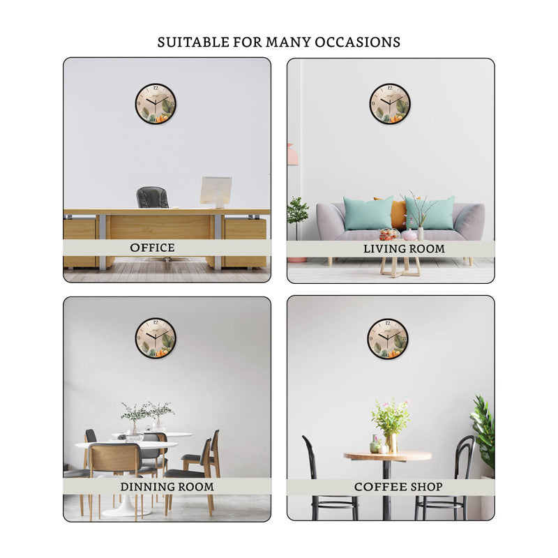Kenn Floral Wall Clock media 5