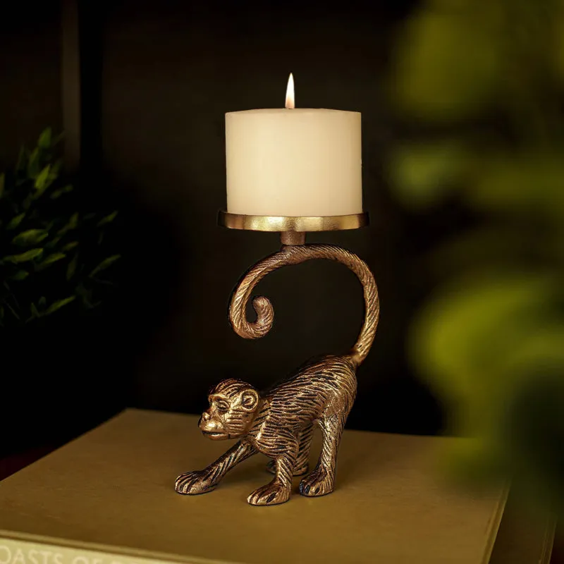 Golden Monkey Candle Holder media 5