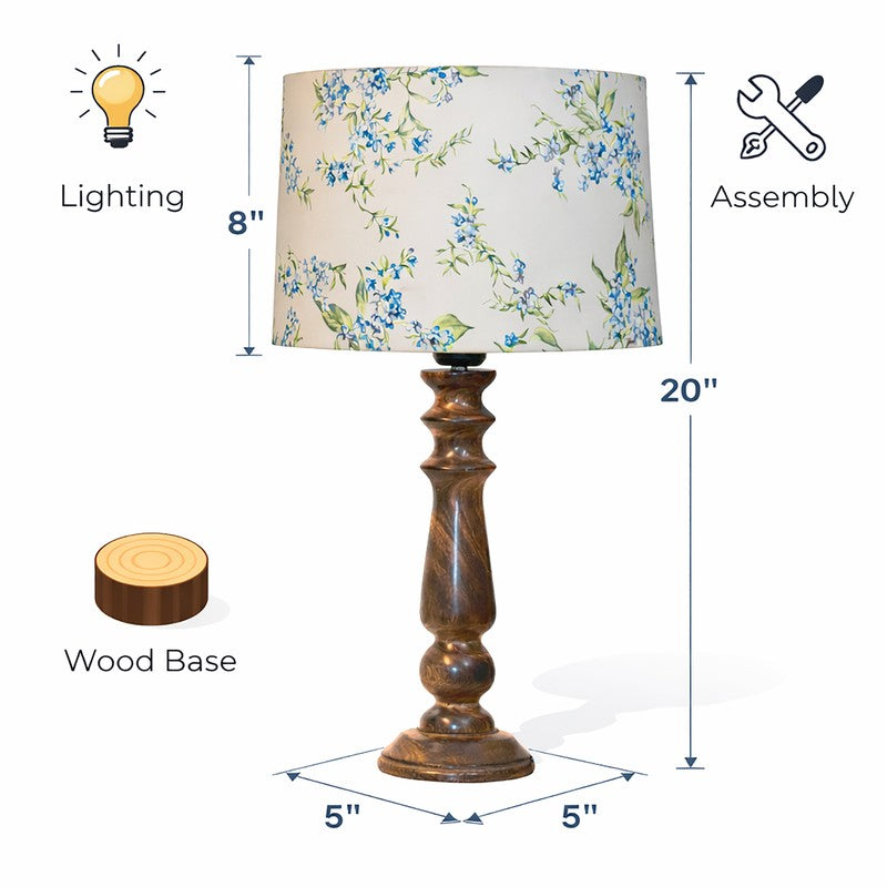 ForestGleam Wooden Table Lamp media 8