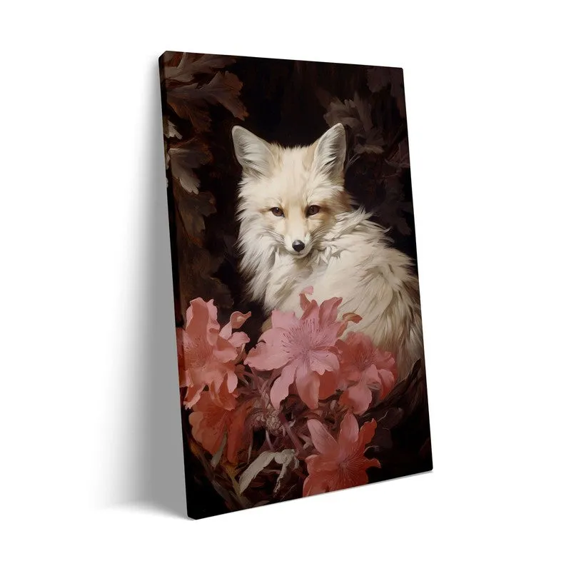 White Blossoms Archival Canvas Wall Art - Black Frame media 7