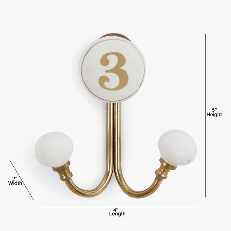 Numerical 3 Filigree Wall Hook media 5