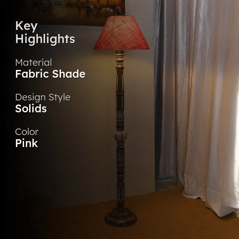 Colton Ezra Floor Lamp - Pink media 2