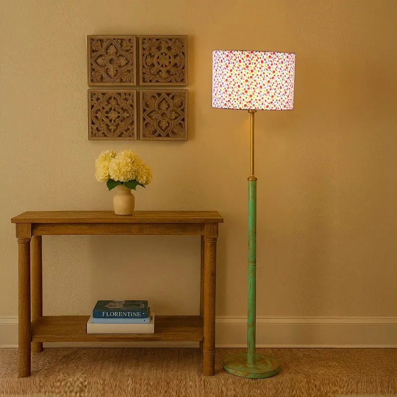 Ocean Mist Wooden Floor Lamp - Multicolor media 1