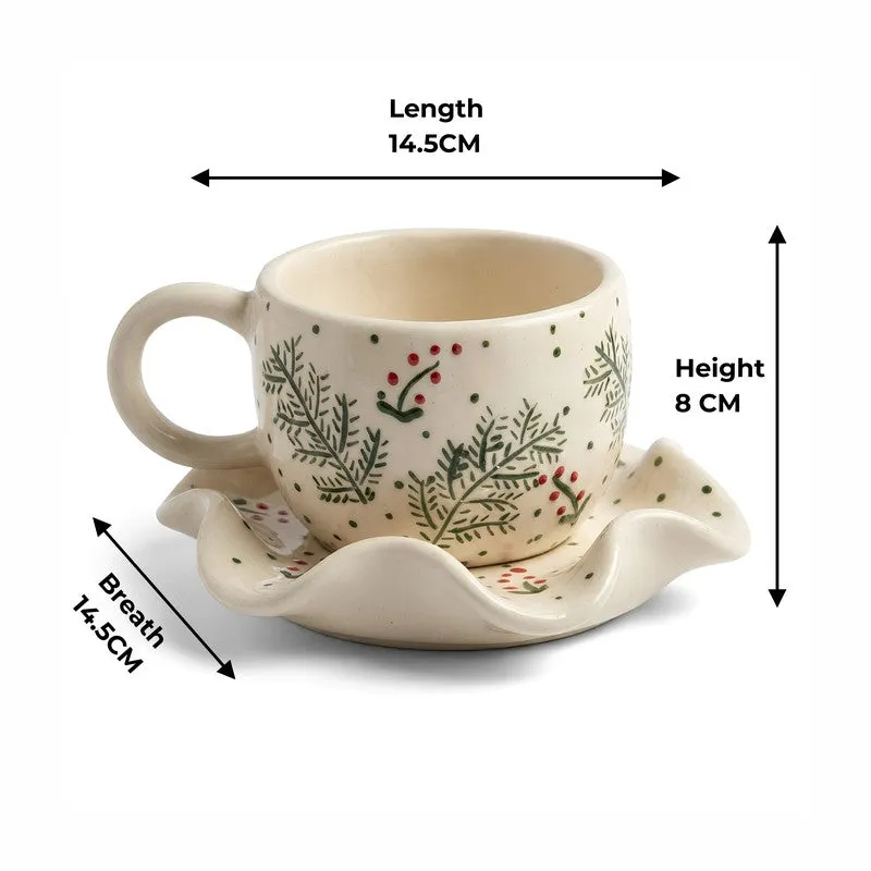 Florelle Ceramic Cup & Saucer - 200 mL - 6