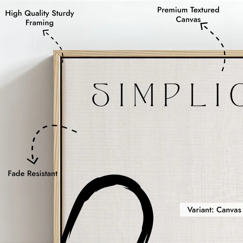 Harmonized Canvas Wall Painting With Brown Frame media 7