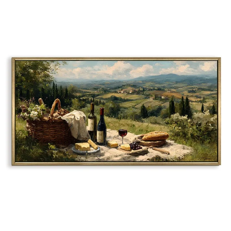 Vineyard Rest Canvas Wall Painting With Frame media 3