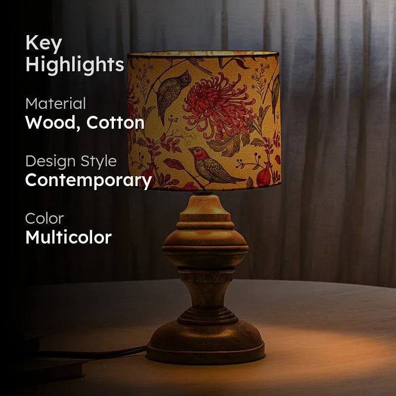 WingCraft Wooden Table Lamp media 2