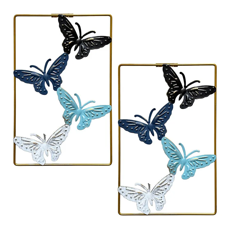Sculpted Butterfly Metal Wall Accent - Set Of Two media 5