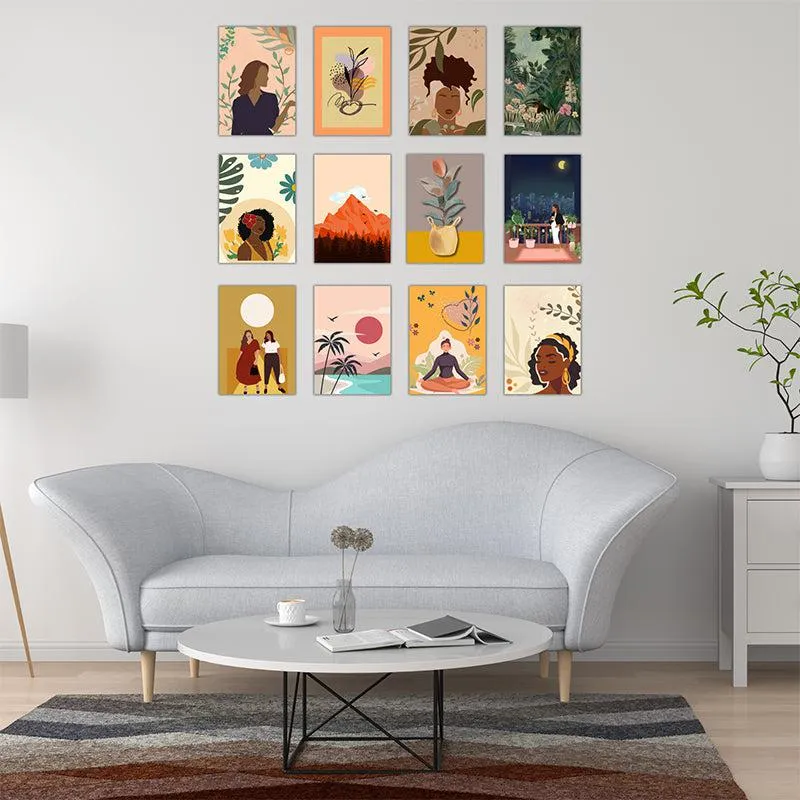 Feminine Grace Wall Poster - Set Of Twelve media 1