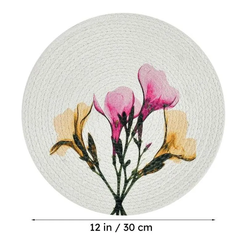 Phiox Round Placemat - Set Of Six media 6