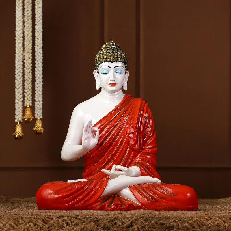 BuddhaBloom Serenity Marble Idol - Red