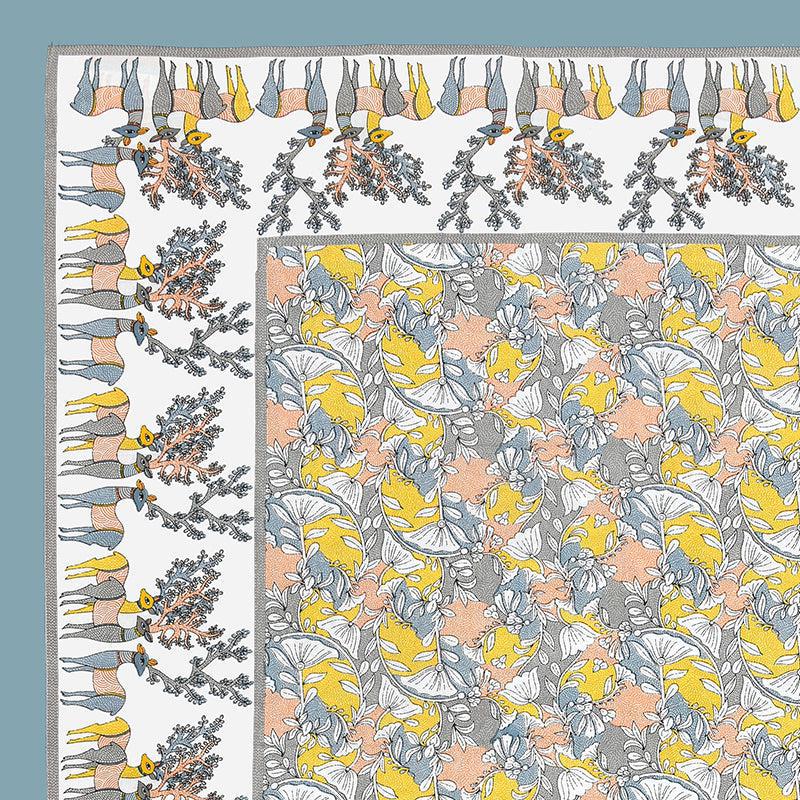 Ratna Radiance Floral Cotton Bedsheet (Yellow) - 150 TC media 5