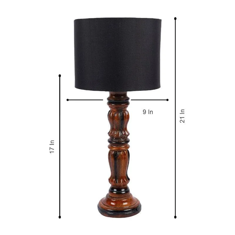 Blace Gilmore Fabric Table Lamp - Black,Brown media 6