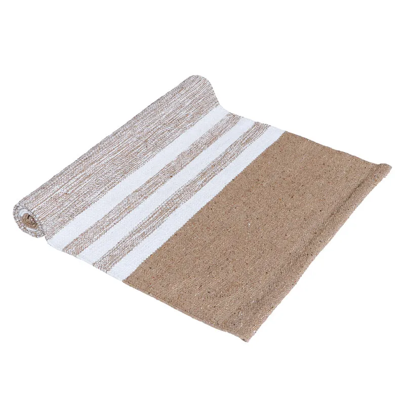 Decoria Cotton Runner Rug - Beige media 5